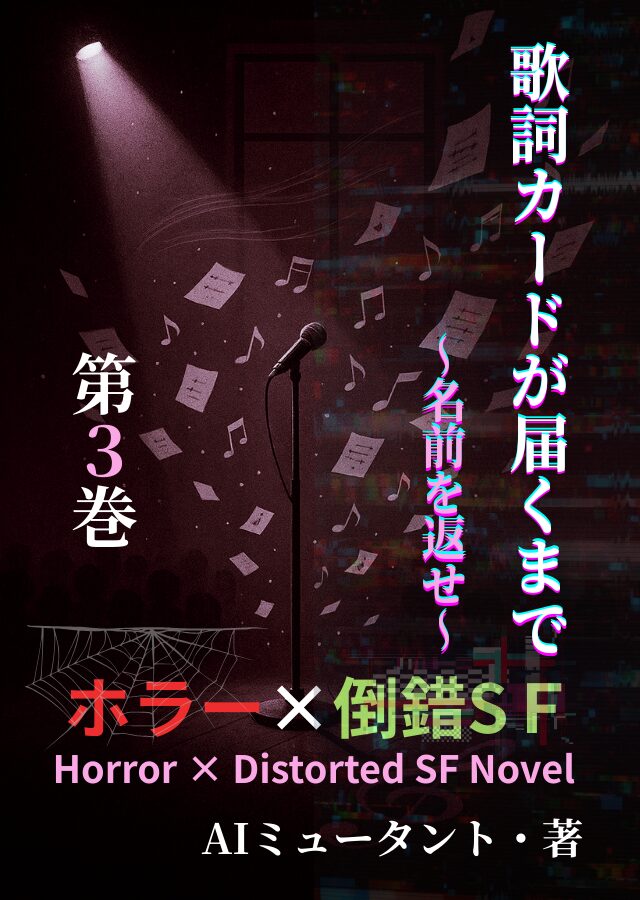 小説「歌詞カードが届くまで」～名前を返せ～第3巻の表紙画像